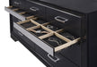 Miranda 7-drawer Dresser with Mirror Black