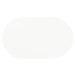 Retro Oval 60-inch Wood Top Dining Table White and Chrome