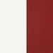 Retro 5-piece Oval Dining Table Set White and Red