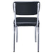 Retro Upholstered Dining Side Chair Black (Set of 2)