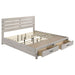 Brantford Wood Eastern King Storage Panel Bed Coastal White