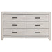 Brantford 6-drawer Dresser Coastal White
