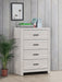Brantford 4-drawer Bedroom Chest Coastal White