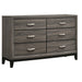 Watson Five-piece Full Bedroom Set Grey Oak