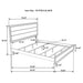 Watson Four-piece Eastern King Bedroom Set Grey Oak