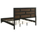 Watson Wood California King Panel Bed Grey Oak