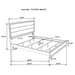 Watson Wood California King Panel Bed Grey Oak