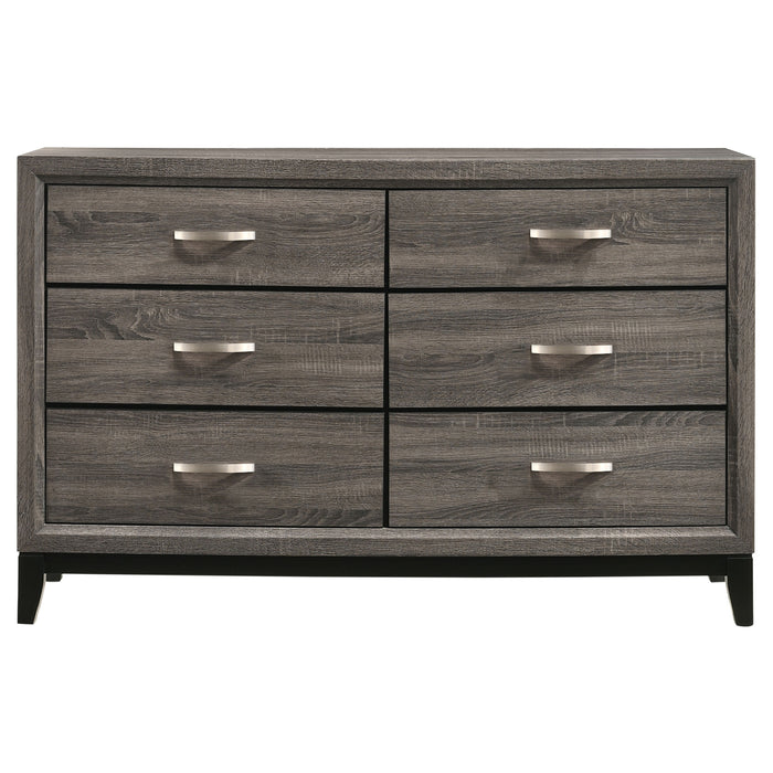 Watson Four-piece California King Bedroom Set Grey Oak