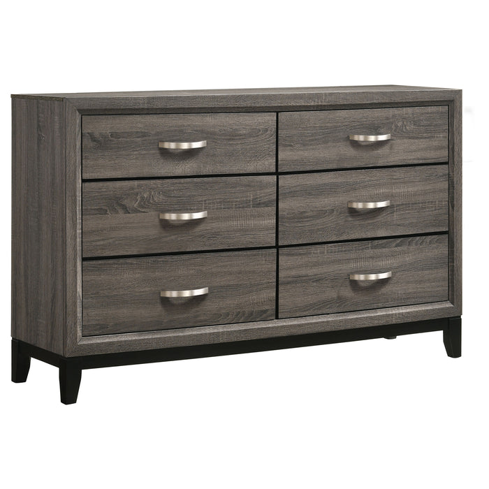Watson Four-piece Queen Bedroom Set Grey Oak