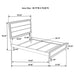 Watson Five-piece Twin Bedroom Set Grey Oak