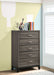 Watson 5-drawer Bedroom Chest Grey Oak