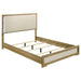 Hyland Wood Queen LED Panel Bed Natural and White