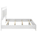 Cassia Eastern King LED Panel Bed White High Gloss