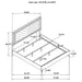 Cassia Eastern King LED Panel Bed White High Gloss