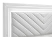 Cassia 4-piece Eastern King LED Bedroom Set White High Gloss