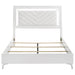 Cassia Queen LED Panel Bed White High Gloss