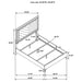 Cassia 5-piece Queen LED Bedroom Set White High Gloss