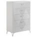Cassia 5-piece Queen LED Bedroom Set White High Gloss
