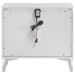 Cassia 2-drawer Nightstand Bedside Table White High Gloss