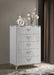 Cassia 5-drawer Bedroom Chest of Drawers White High Gloss