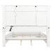 McKinney California King LED Light Panel Bed Vintage White