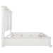 McKinney California King LED Light Panel Bed Vintage White