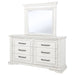 McKinney 6-drawer Bedroom Dresser with Mirror Vintage White