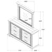 McKinney 6-drawer Bedroom Dresser with Mirror Vintage White