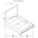 Pembroke 4-piece Queen Bedroom Set Washed Oak