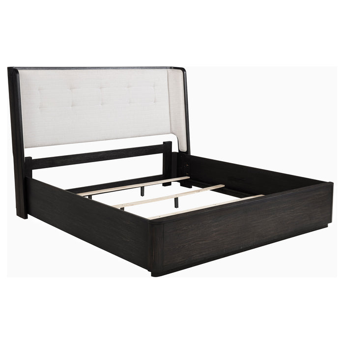 Leandro 5-piece Eastern King Bedroom Set Burnished Black