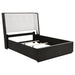 Leandro 55-inch Queen Wingback Bed Burnished Black