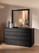 Leandro 8-drawer Bedroom Dresser with Mirror Burnished Black