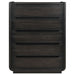 Leandro 5-drawer Bedroom Chest of Drawers Burnished Black