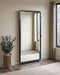 Leandro 76-inch Full Length Floor Mirror Burnished Black