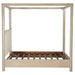 Solano 85-inch Eastern King Canopy Bed Weathered Mango
