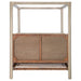 Solano 85-inch Queen Canopy Bed Weathered Mango