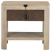 Solano 1-drawer Nightstand Bedside Table Weathered Mango