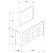 Solano 9-drawer Bedroom Dresser with Mirror Weathered Mango