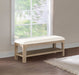 Solano 52-inch Bedroom Bed End Bench Weathered Mango