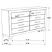 Woodmont 8-drawer Dresser Rustic Golden Brown