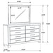 Woodmont 8-drawer Dresser with Mirror Rustic Golden Brown