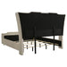 Lorient 5-piece Eastern King Bedroom Set Ivory and Camel