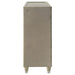 Lorient 8-drawer LED Bedroom Dresser Cabinet Ivory and Camel