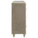 Lorient 8-drawer LED Bedroom Flame Box Dresser Ivory Camel