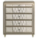 Lorient 5-drawer LED Chest of Drawers Ivory and Camel