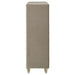 Lorient 5-drawer LED Chest of Drawers Ivory and Camel