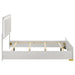 Marceline Wood Full LED Panel Bed White