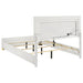 Marceline Wood Eastern King LED Panel Bed White