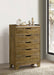 Henderson 5-drawer Bedroom Chest of Drawers Medium Oak