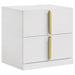 Ines 4-piece Eastern King Bedroom Set Grey and White High Gloss